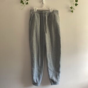 Gray sweatpants